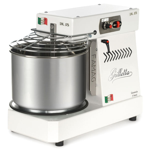 FAMAG - Grilletta, 5 Kg Spiral Mixer, Liftable Head, 1 Speed - mod. IM5S / 230